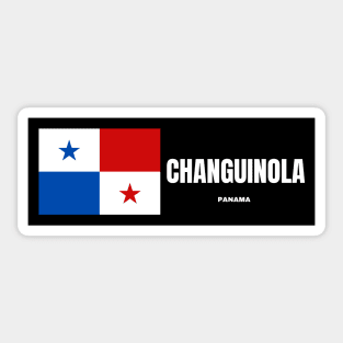 Changuinola City with Panama Flag Sticker